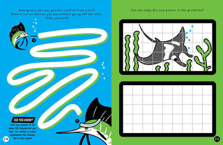 Brain Boosters Under the Sea Puzzles (with neon colors) by Vicky Barker