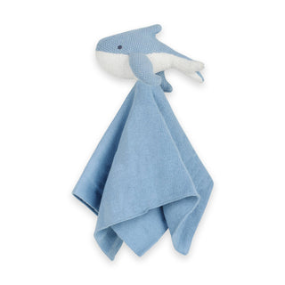 Viverano Organics - Blue Whale - Organic Baby Lovey Security Blanket