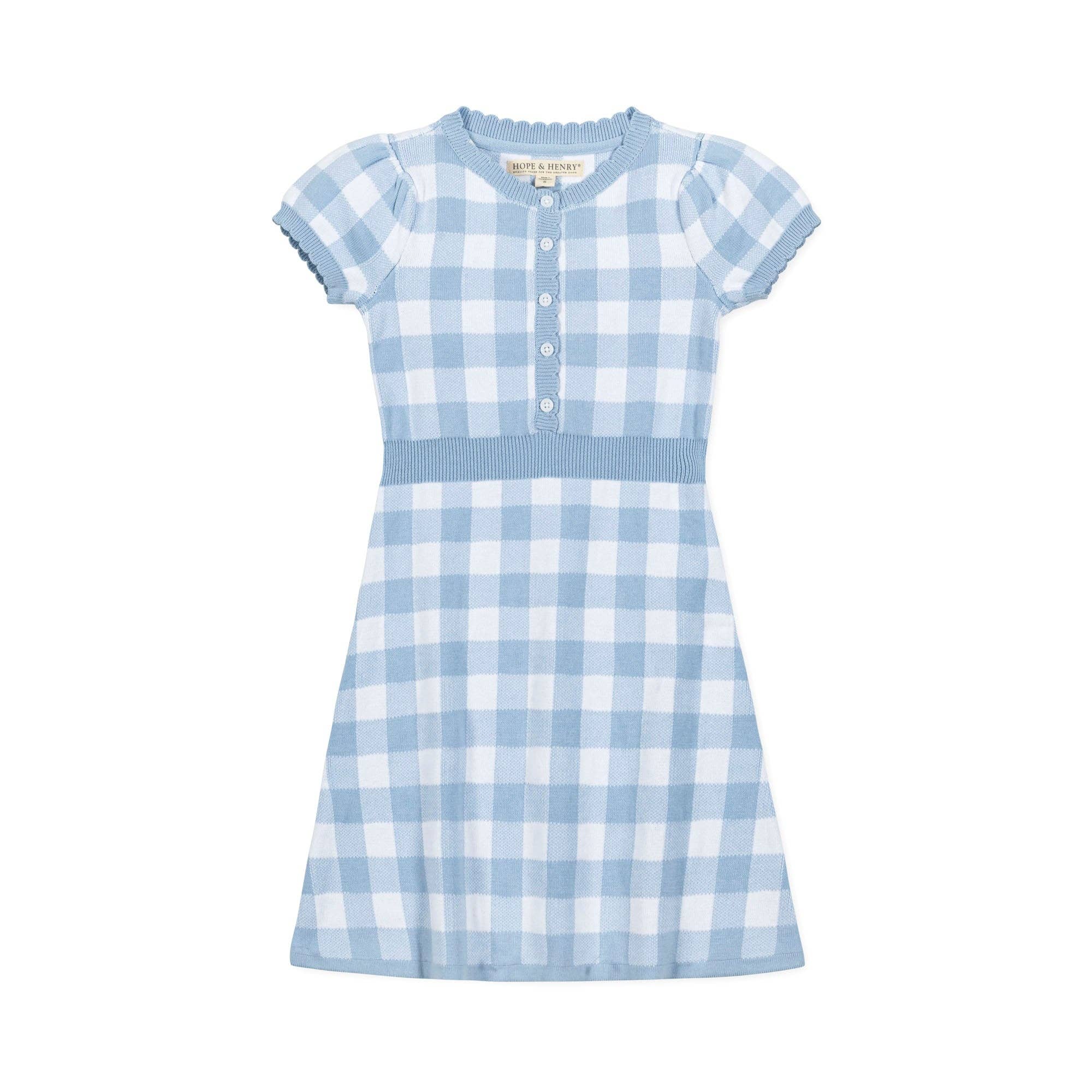 Organic Button Front Sweater Dress