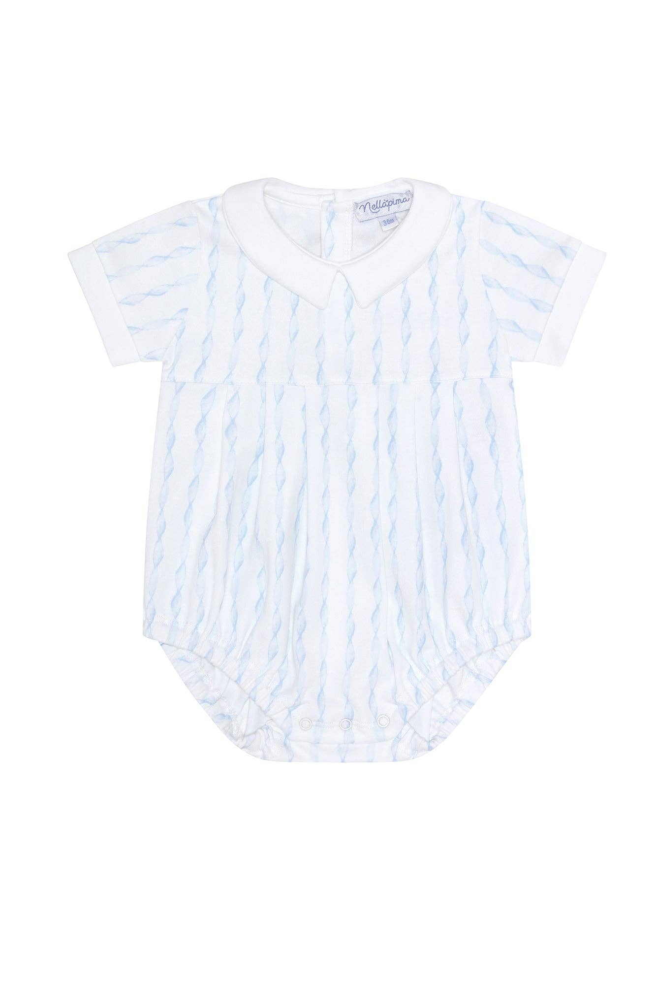 Nellapima - Blue Twirls Bubble: Blue / 0 - 3M