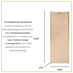 Image of Little Partners - 2-in-1 Climbing Ramp Slide