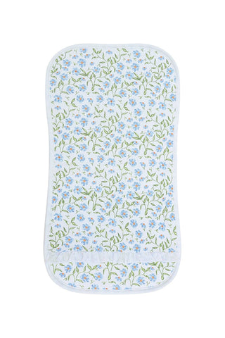 Nellapima - Blue Vines Print Burp Cloth