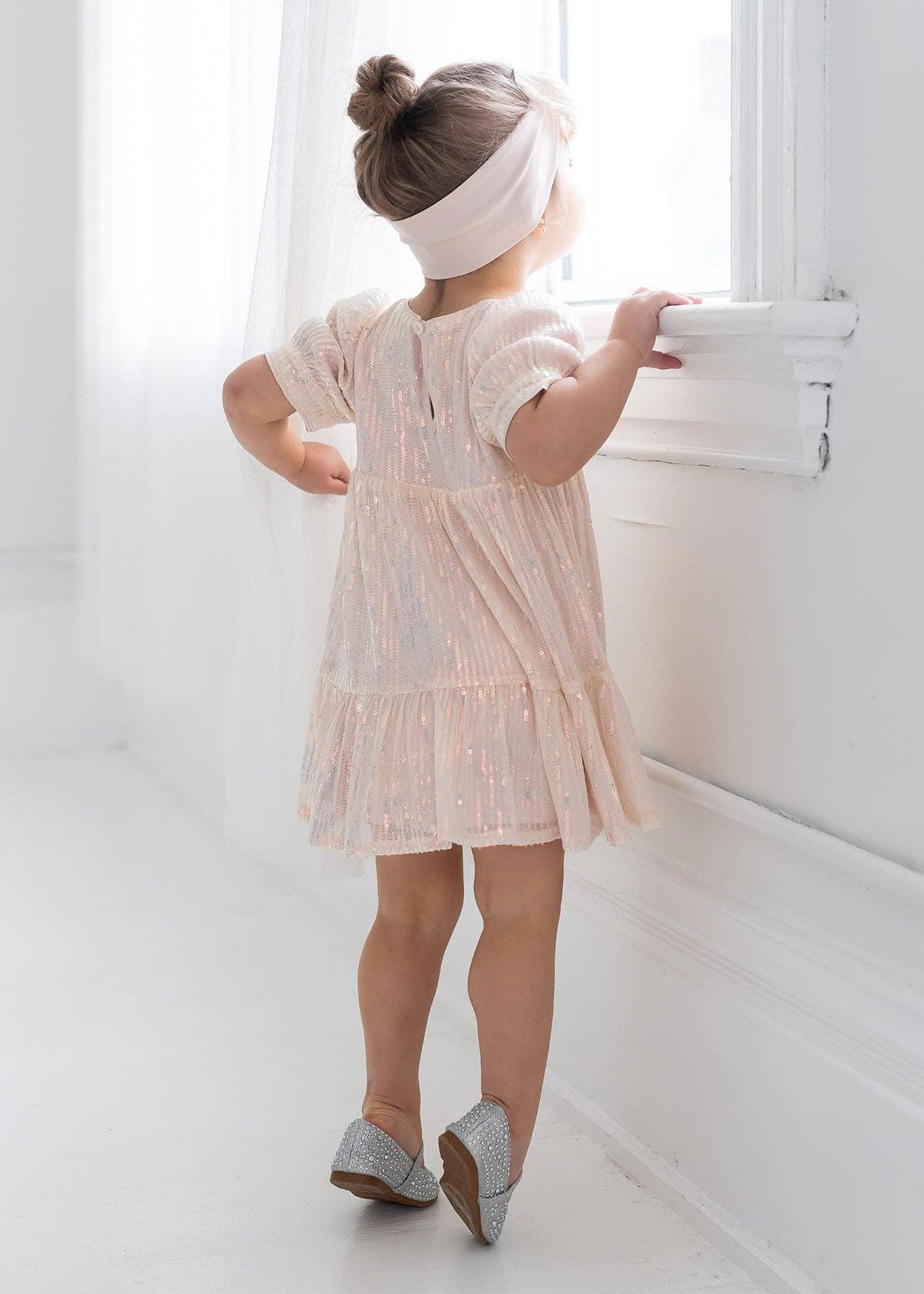 Image of Taylor Sequined Toddler Dress