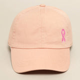 Breast Cancer Awareness Ribbon Baseball Cap