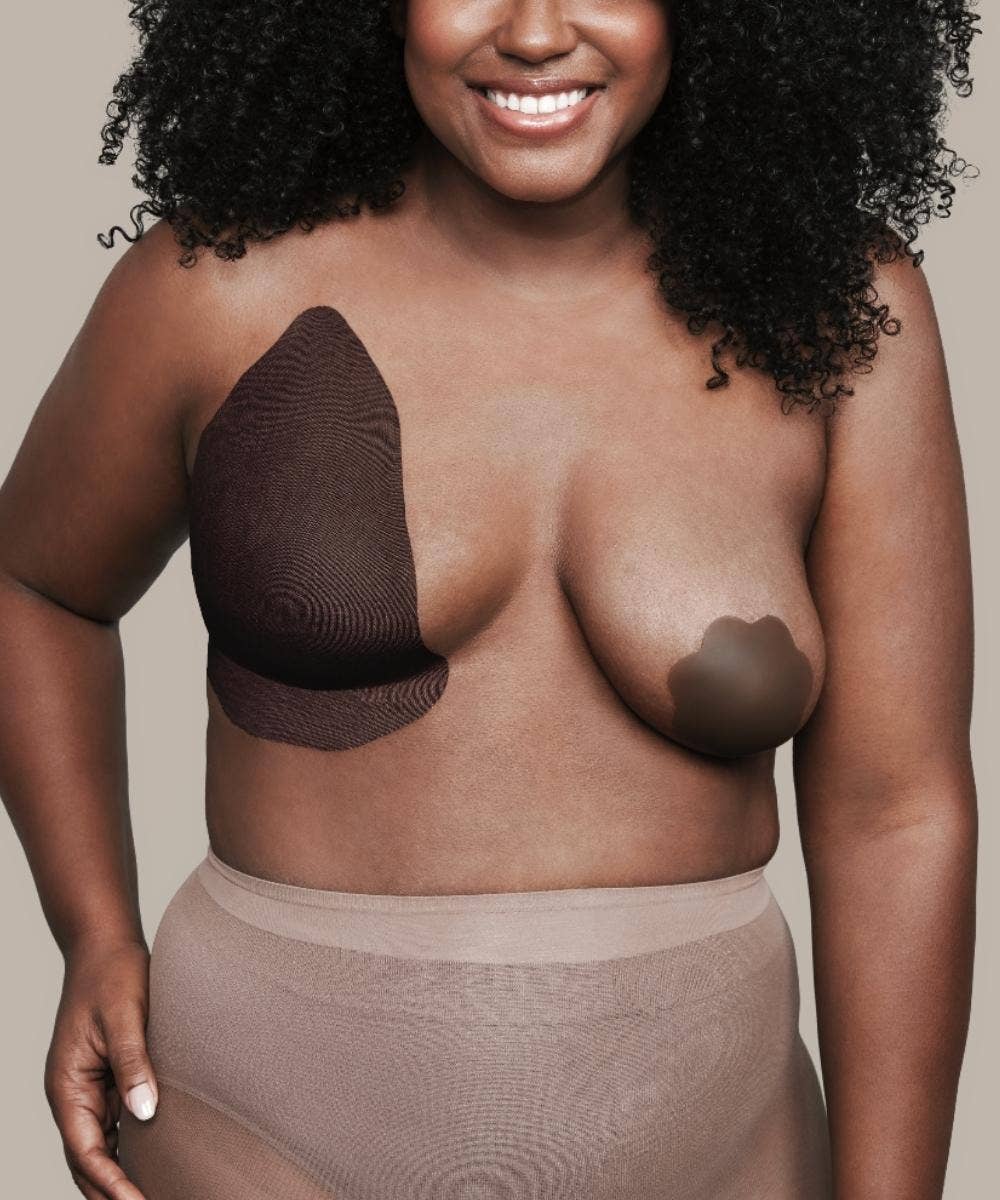 NOOD - Game Changer | Lift & Shape Adhesive Hemp Bra: No 5 Soft Tan / 4