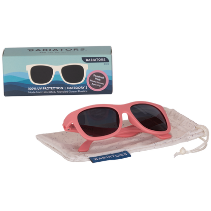 Babiators - Navigator Sunglasses in Seashell Pink: Ages 6+