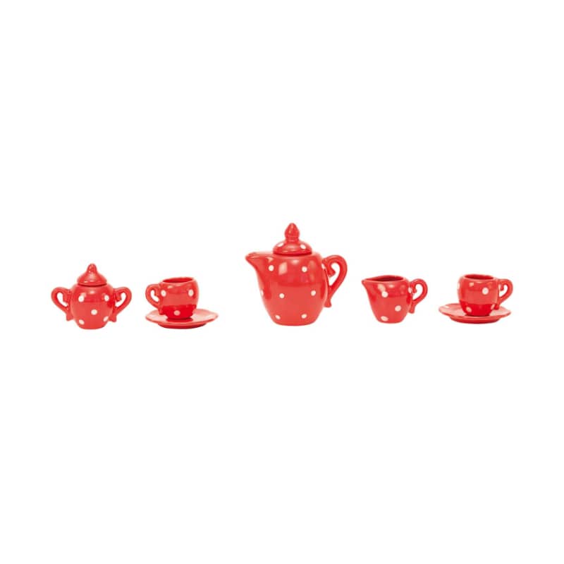 Moulin Roty - Suitcase Tea Party Ceramic Set The Big Family