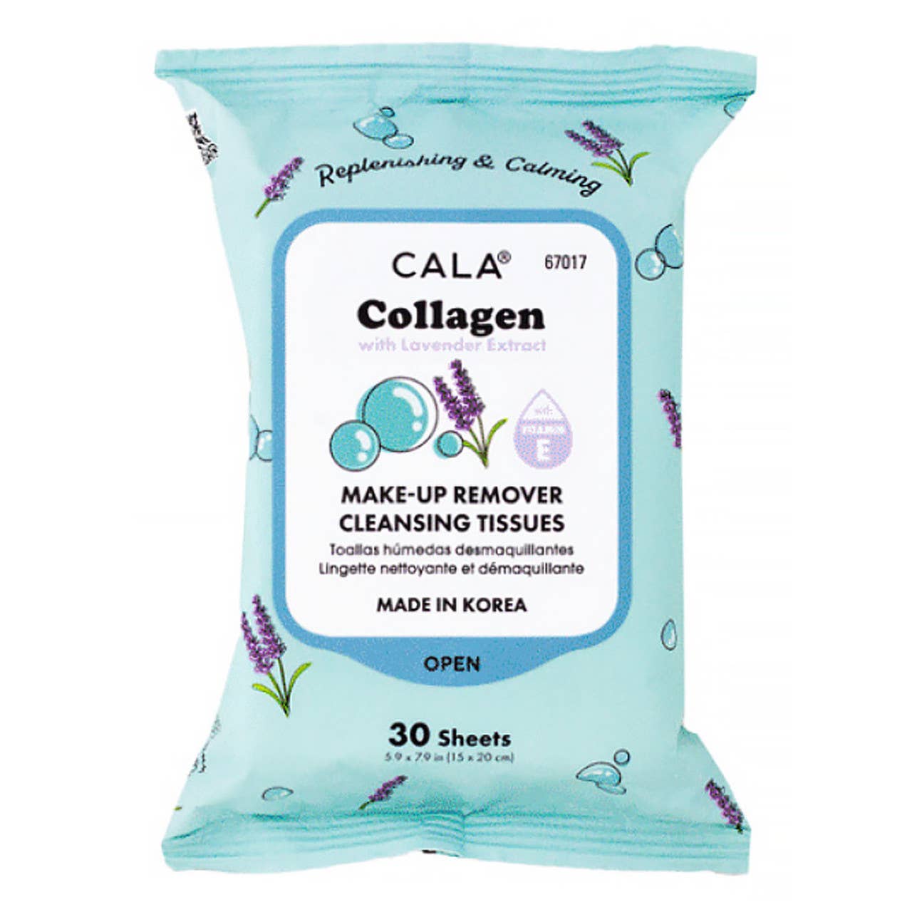 Image of Cala Makeup Remover Wipes Tissue Cleanser