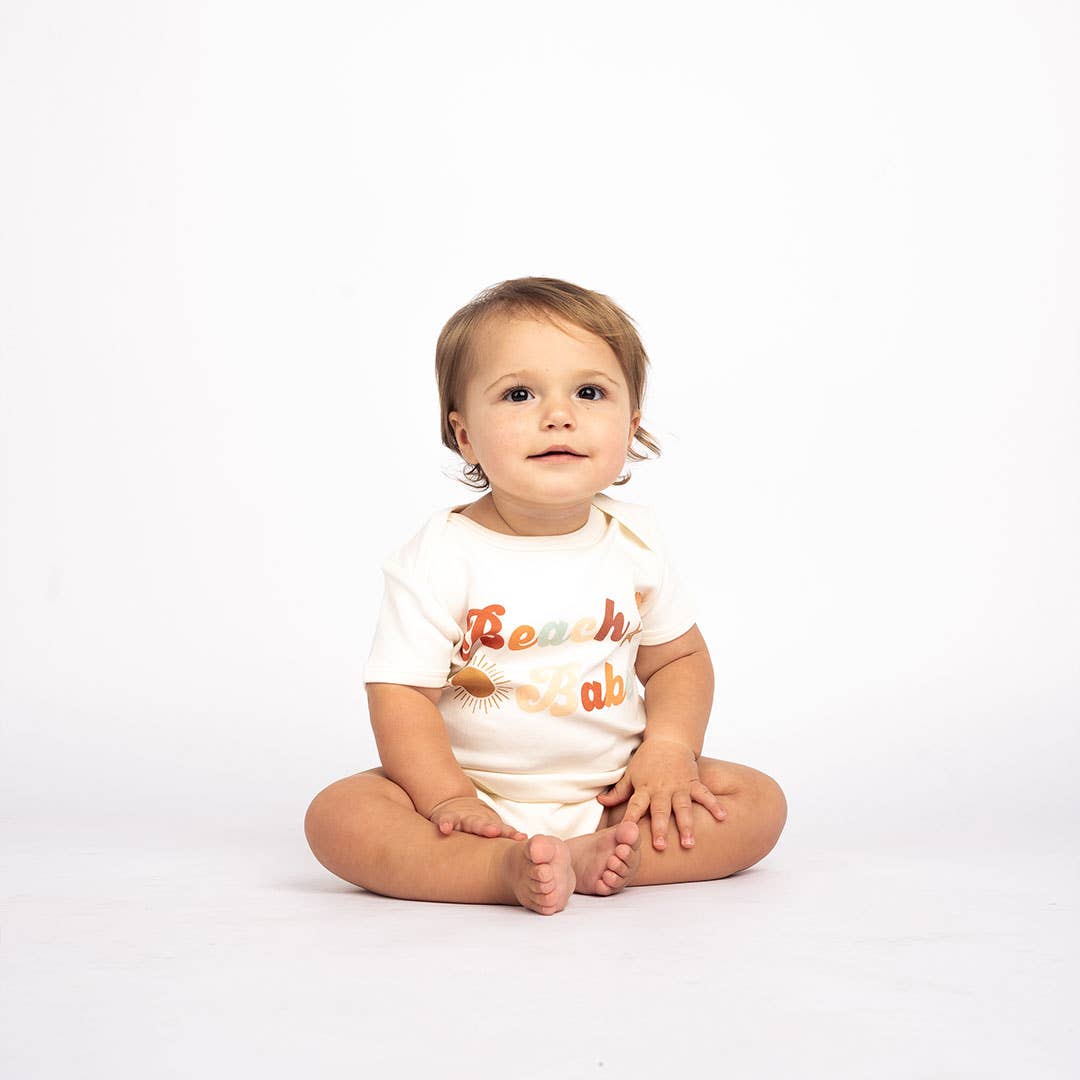 Image of Beach Babe Summer Cotton Baby Onesie