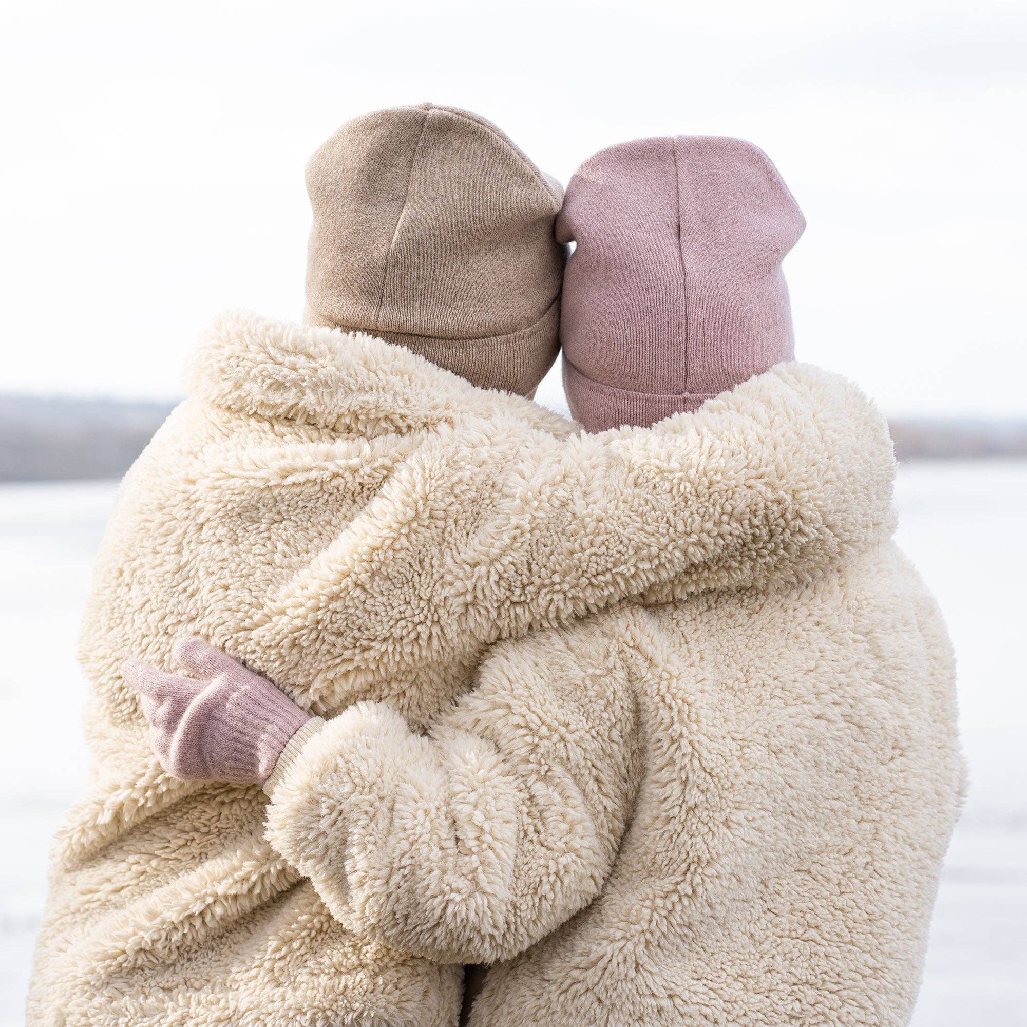 Image of menique - Kids' Beanie Knitted Merino & Cashmere: 3-10 years / Dusty pink