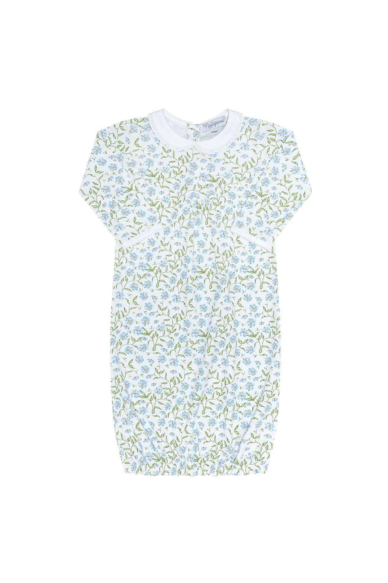 Nellapima - Blue Vines Print Gown
