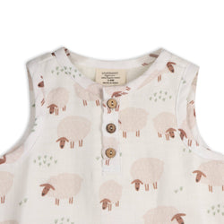 Image of Viverano Organics - Sheep Baby Top & Bottom