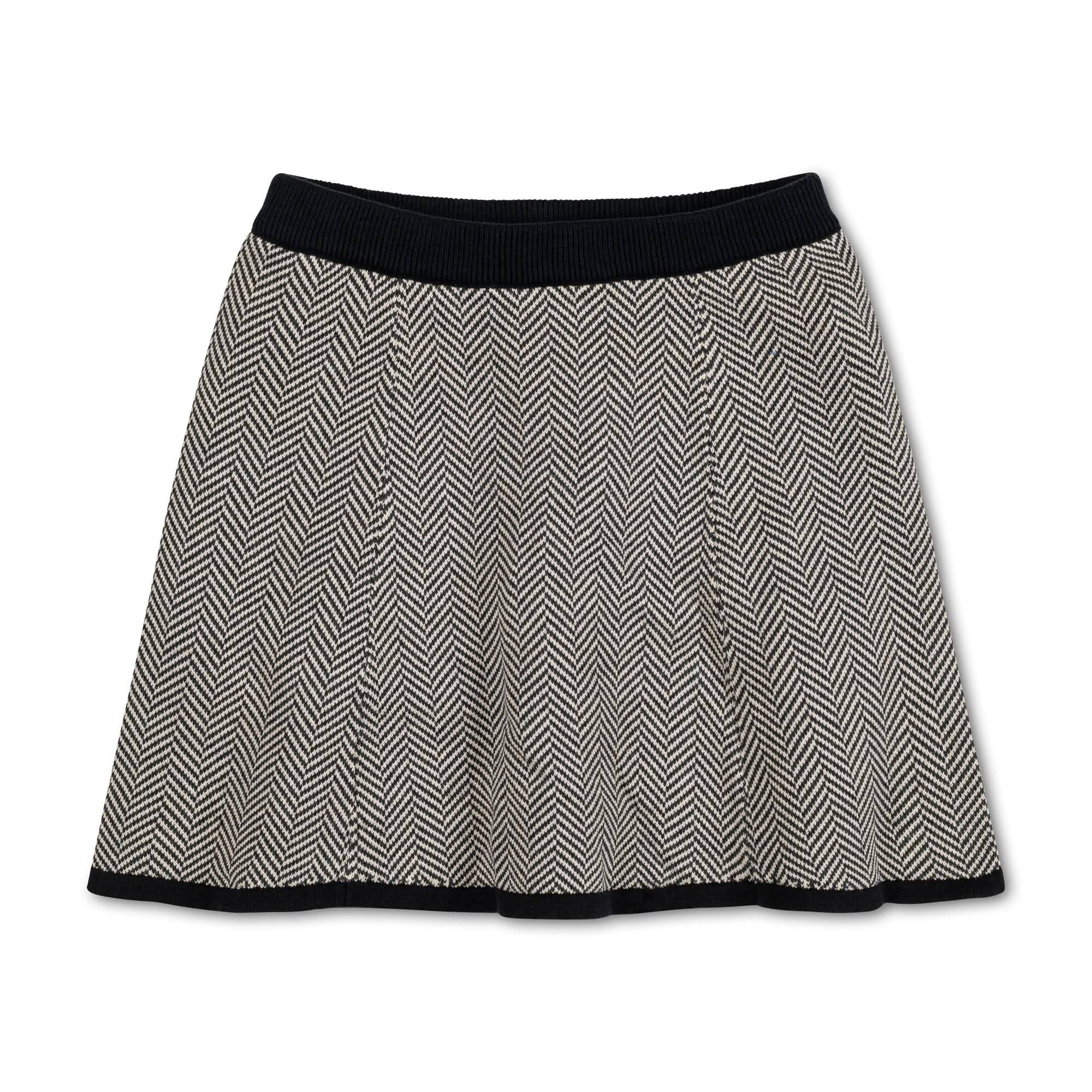 Image of Faux Fur Cardigan and Skirt Organic Sweater Set