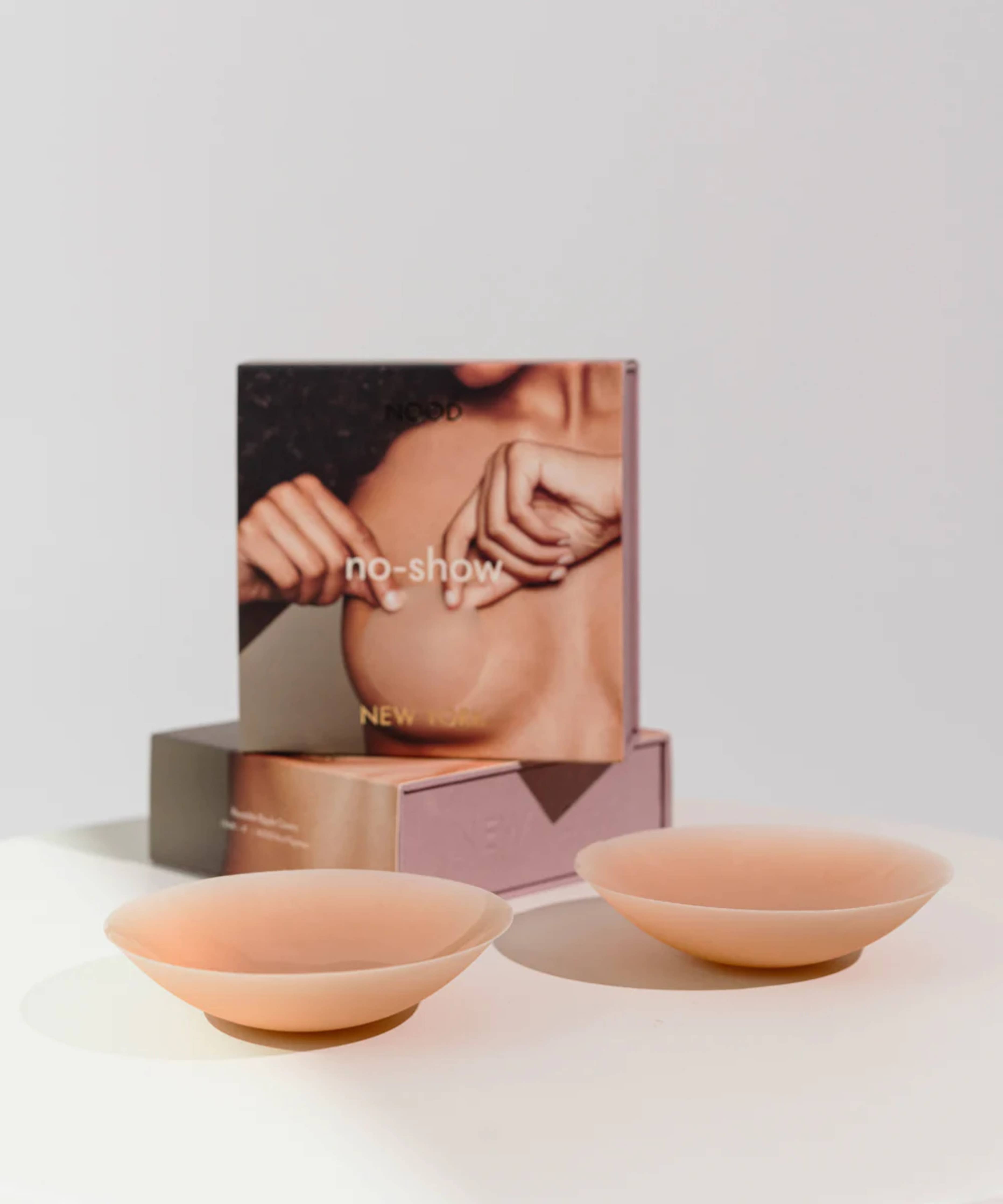 Image of NOOD - No-Show | Reusable Adhesive Nipple Covers: No 3 Buff / 3in.