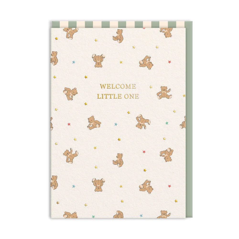 Welcome Little One Bears Greeting Card
