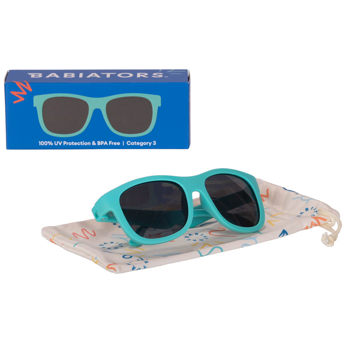 Totally Turquoise Navigator Baby and Kids Sunglasses