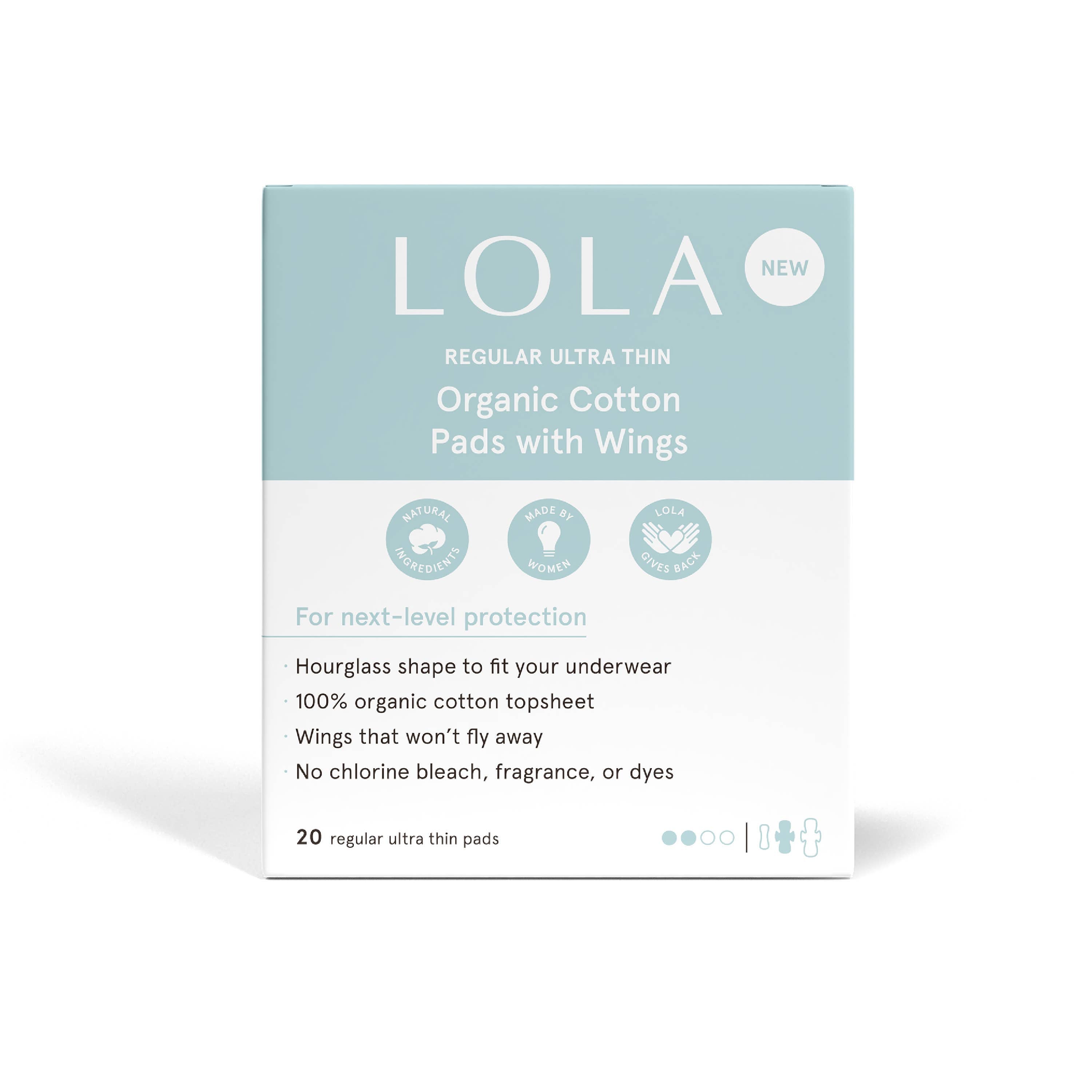 Image of LOLA - 20ct Ultra Thin Pads w/ Wings, Regular