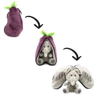 Velvet the elephant/eggplant Soft Toy