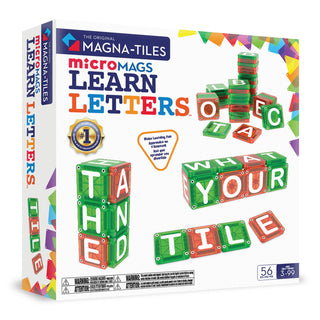 Magna-Tiles - MicroMAGS LEARN Letters™ 56 Piece Set