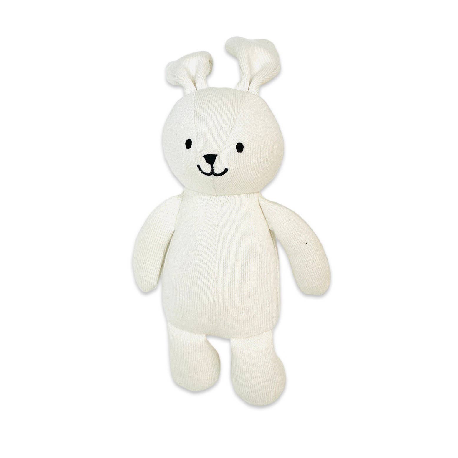 Image of Viverano Organics - Jojo Lil Bunny Knit Stuffed Animal Soft Baby Toy (Organic)