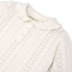 Image of Peter Pan Collar Sweater Polo