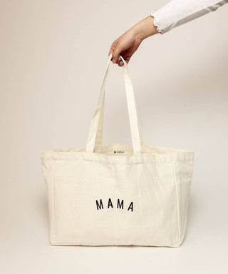 Sunflower Motherhood - Mama Canvas Tote Bag | Stylish Eco-Friendly Diaper Bag