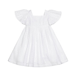 Hope and Henry - Flutter Sleeve Organic Empire Dress