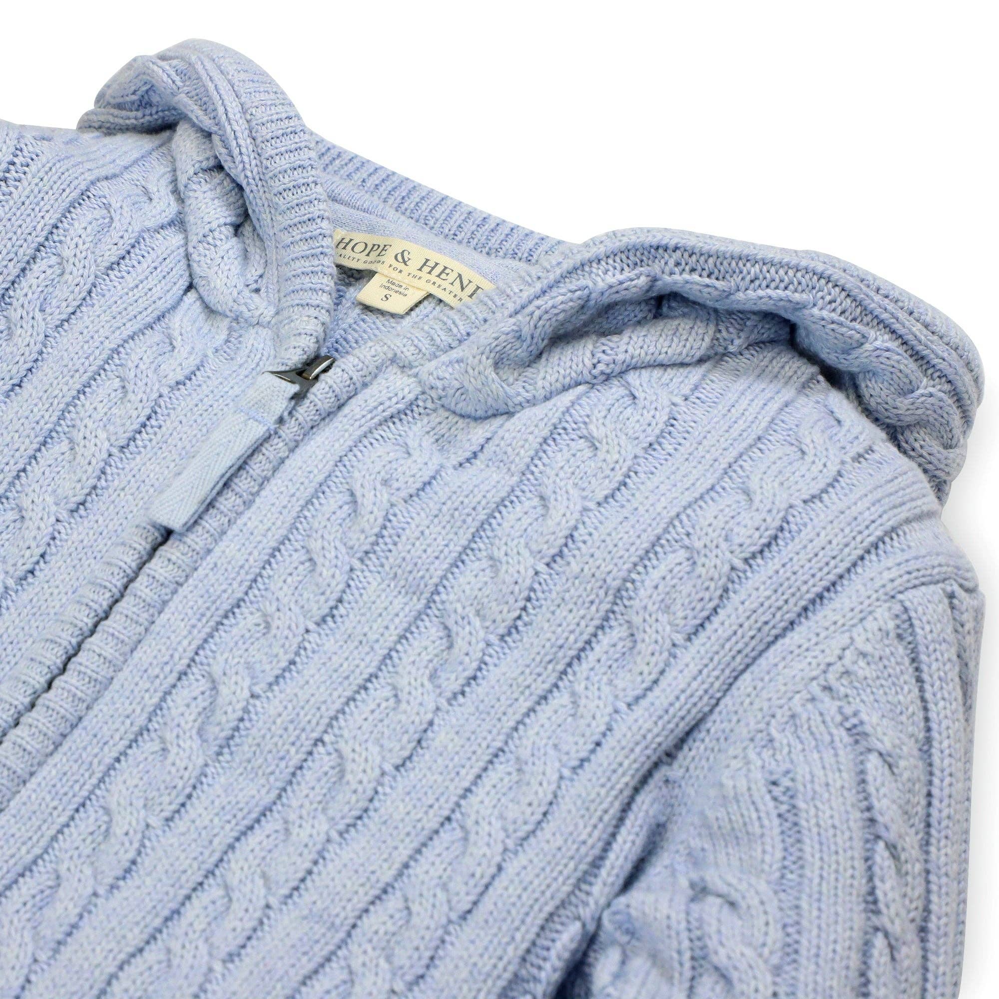 Image of Zip-Up Textured Sweater