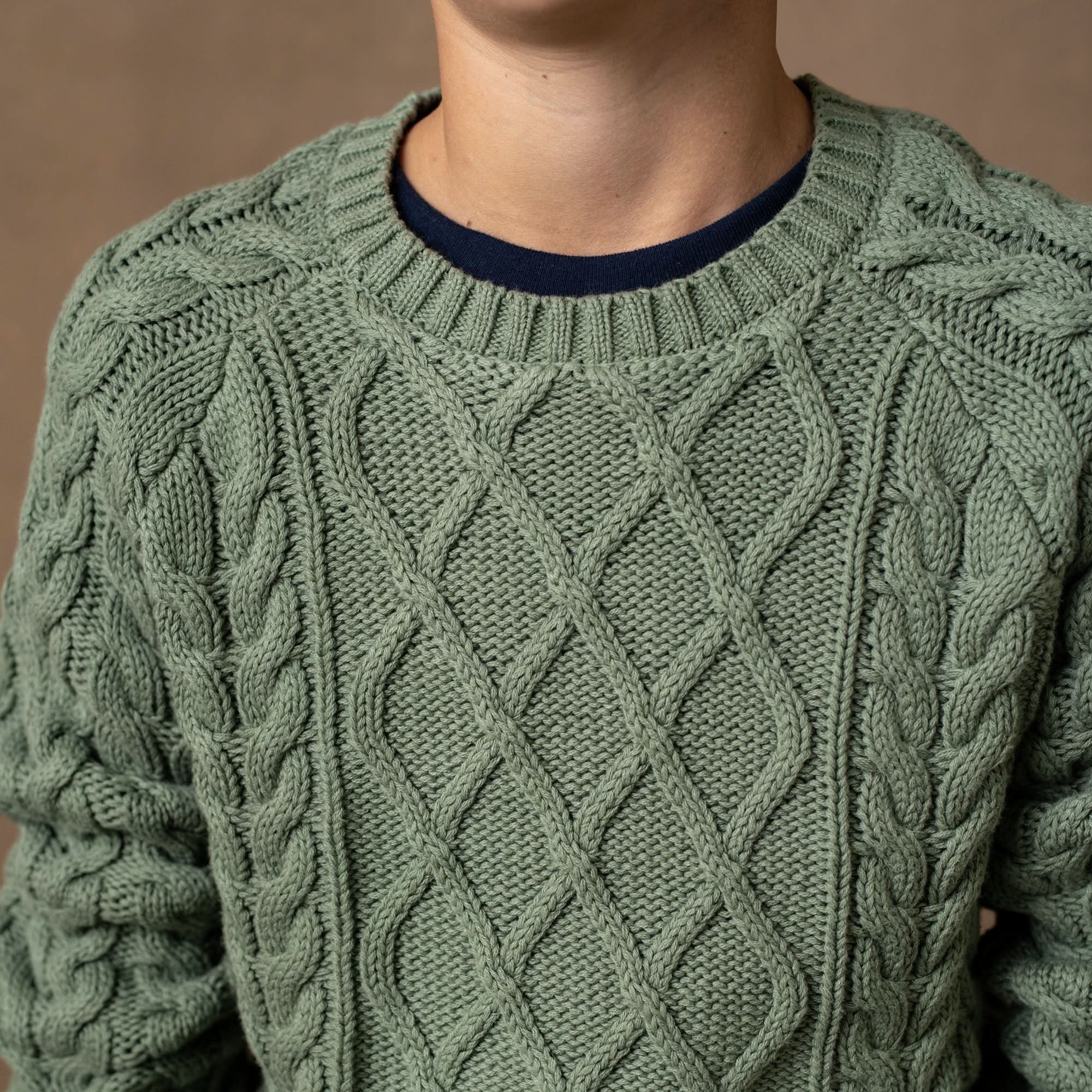 Image of Organic Raglan Fisherman Sweater