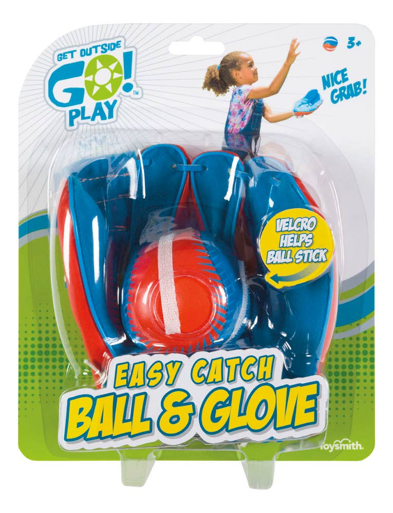 Toysmith - Get Outside GO!™ Easy Catch Ball & Glove Set