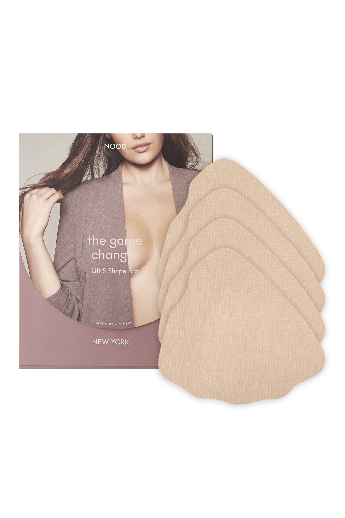 NOOD - Game Changer | Lift & Shape Adhesive Hemp Bra: No 5 Soft Tan / 4