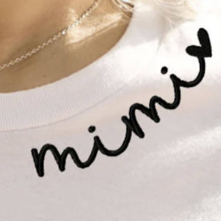 Bash - Mama Sweatshirt, Mama Collar Sweatshirt, Embroidered