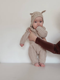 Image of Luna + Luca Baby Bear Jumpsuit