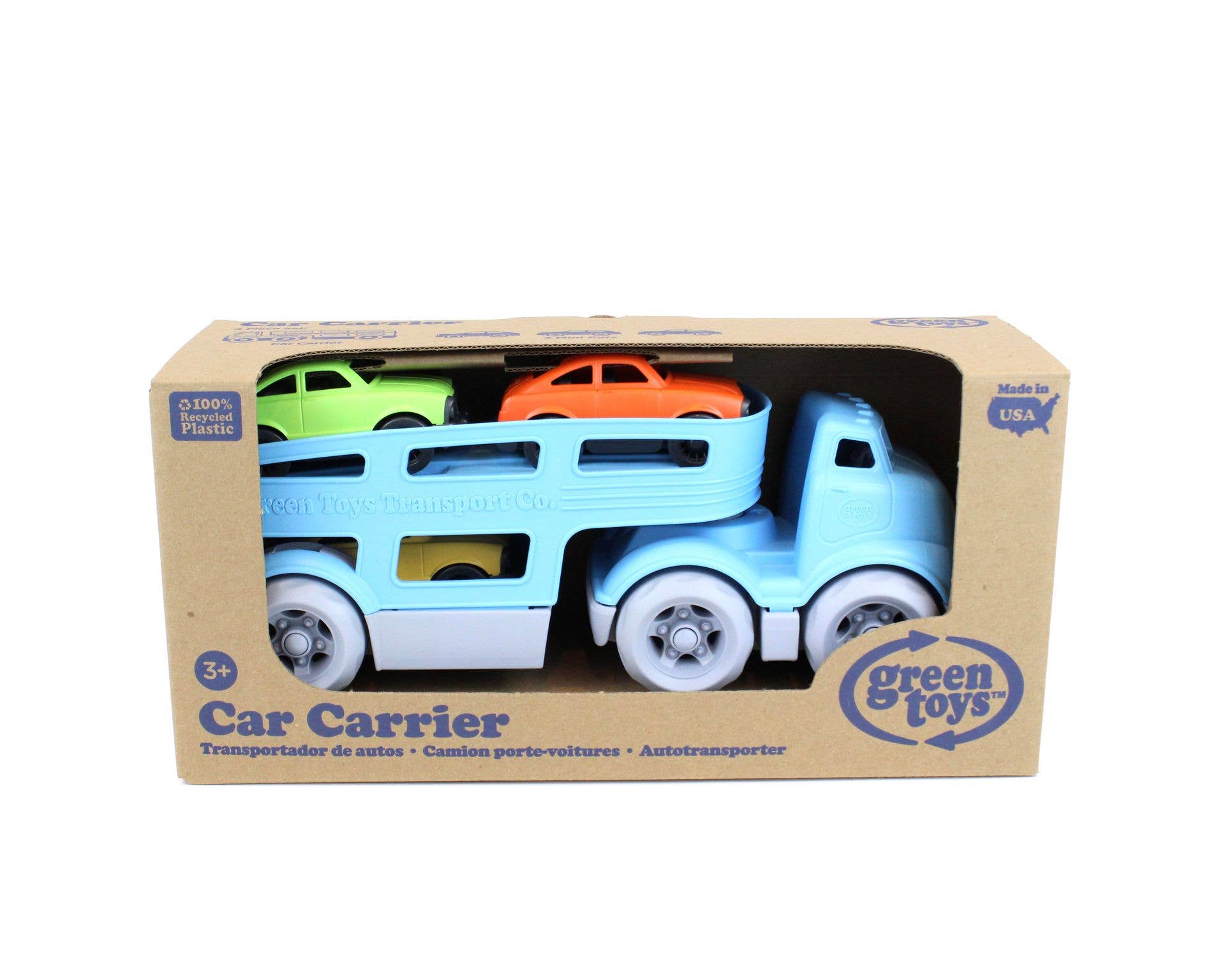 Image of Green Toys - Car Carrier w/ 3 Mini Cars