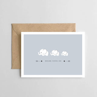 Spaghetti & Meatballs - Welcome Little One - A6 Size Baby Card