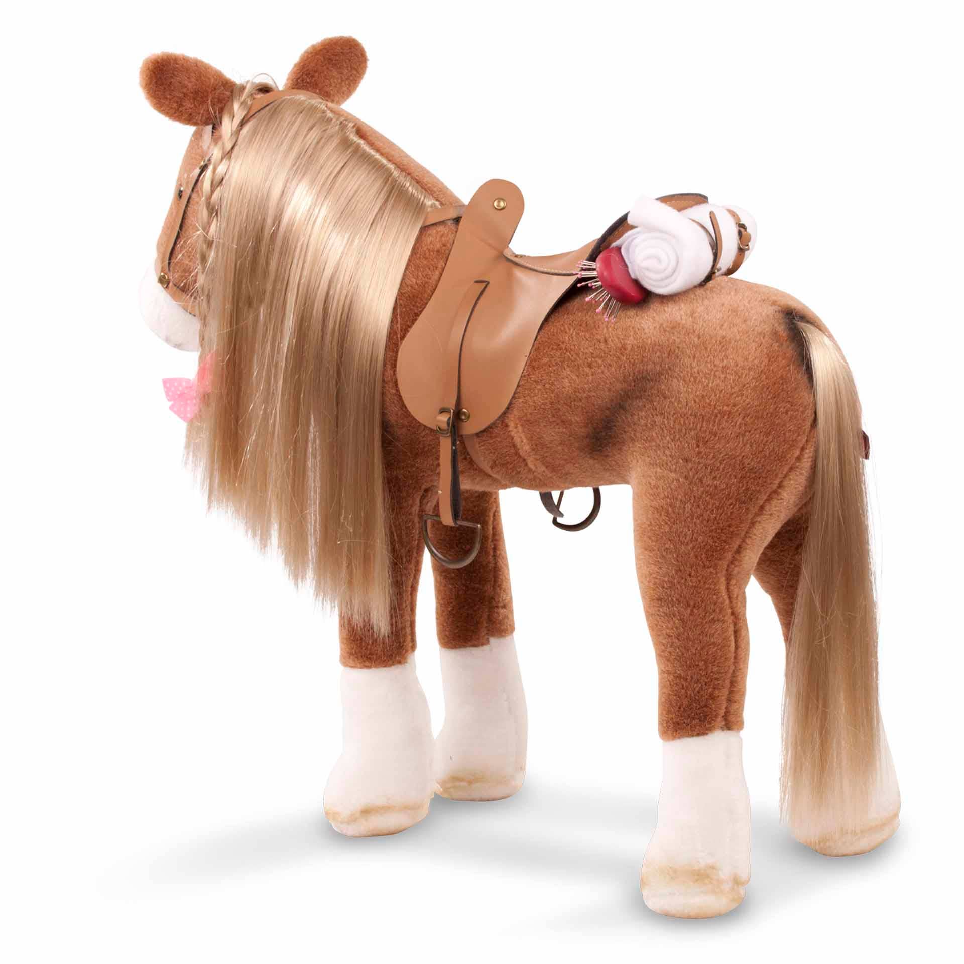 Gotz - Big Plush Combing Horse with Saddle and Bridle dolls