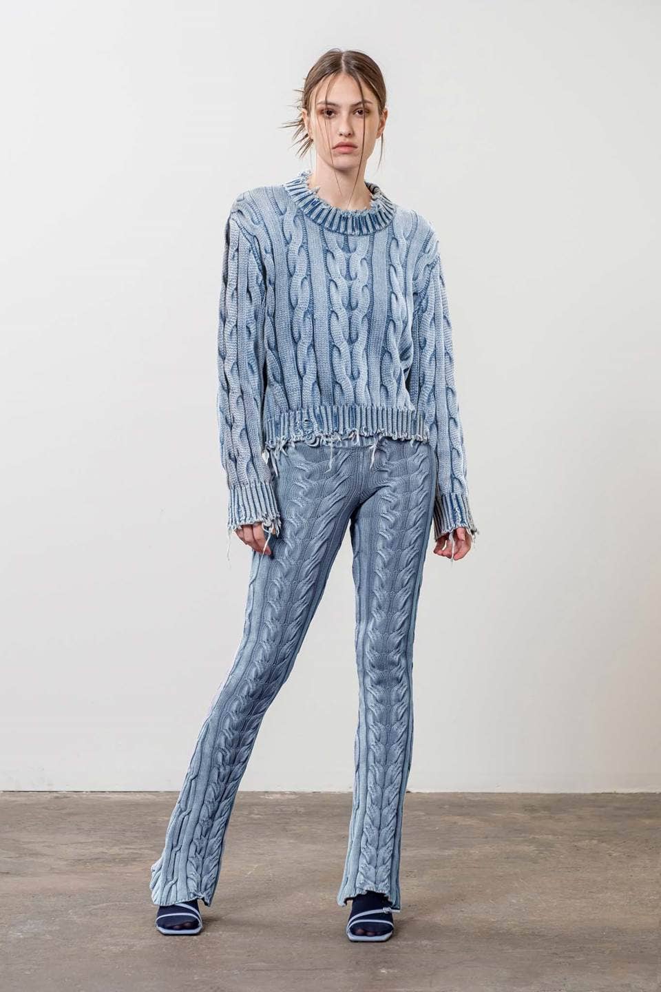 Image of Distressed Trim Sweater