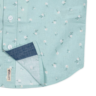 Hope and Henry - Linen Short Sleeve Button Down Shirt