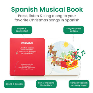 Binibi - Bilingual Christmas Musical Book: Spanish Christmas Songs
