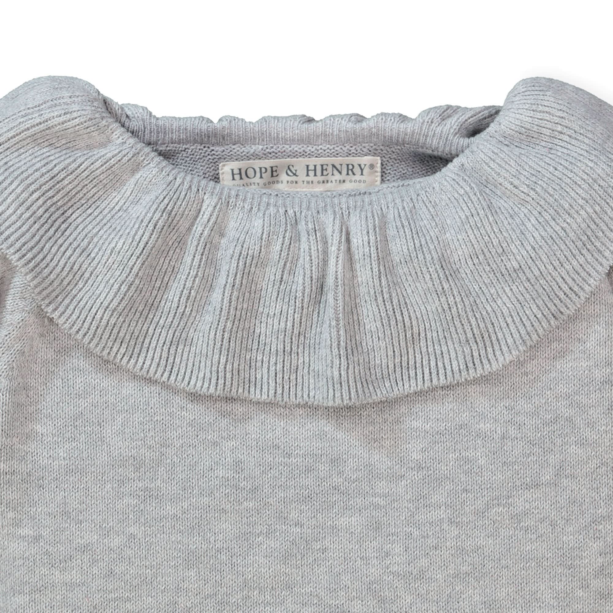 Image of Organic Ruffle Collar Sweater - Baby