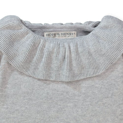 Image of Organic Ruffle Collar Sweater - Baby