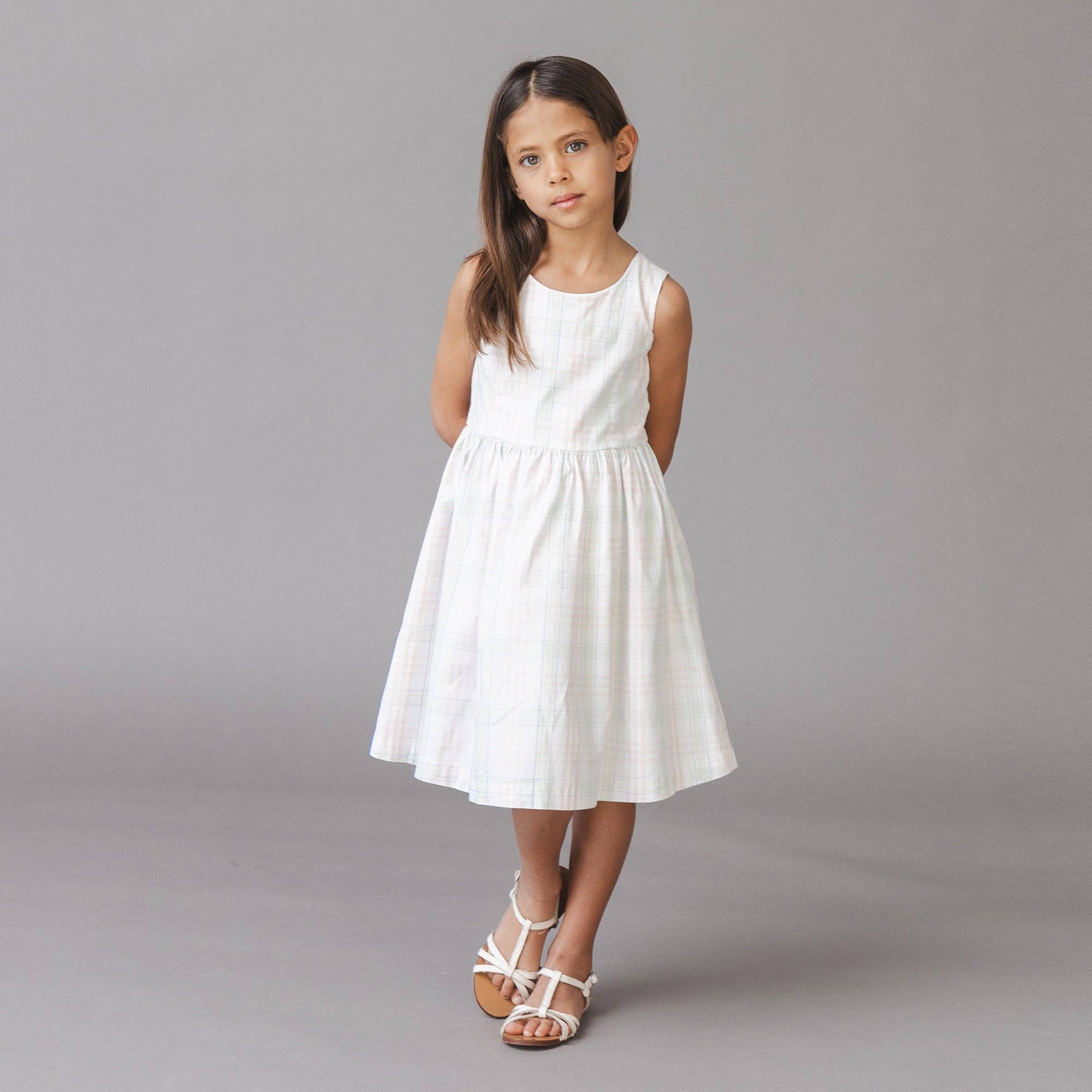 Hope and Henry - Organic Button Back Party Dress
