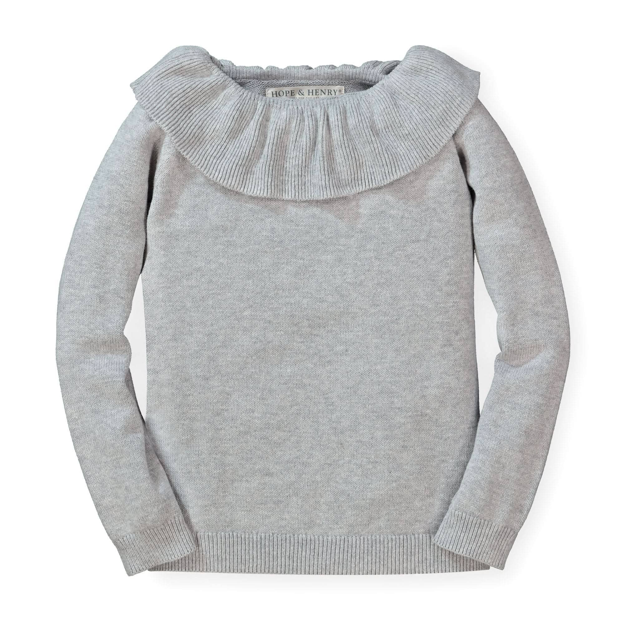 Image of Organic Ruffle Collar Sweater - Baby