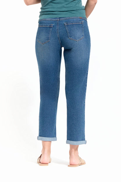 1822 Denim - 28" Maternity Boyfriend Jean w/ Bellyband in Erin