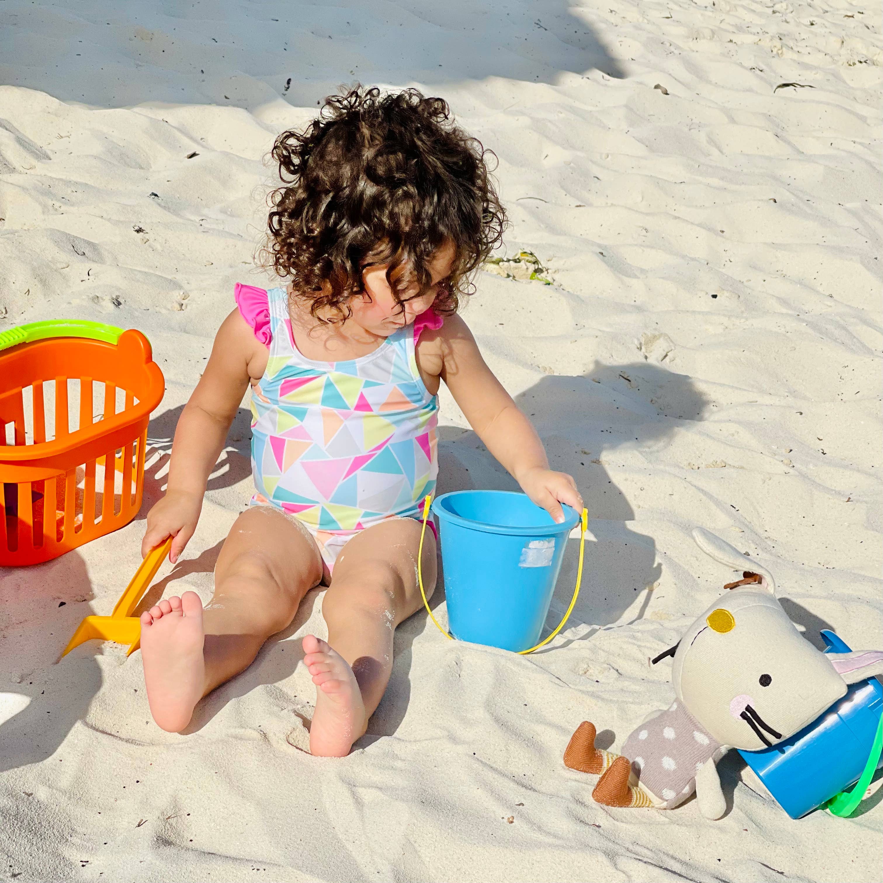 Image of Viverano Organics - Sam Bunny Organic Cotton Stuffed Animal Baby Kid Toy