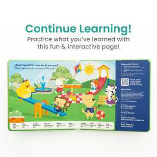 Binibi - Bilingual Music Book About Opposites: Opuestos en el parque