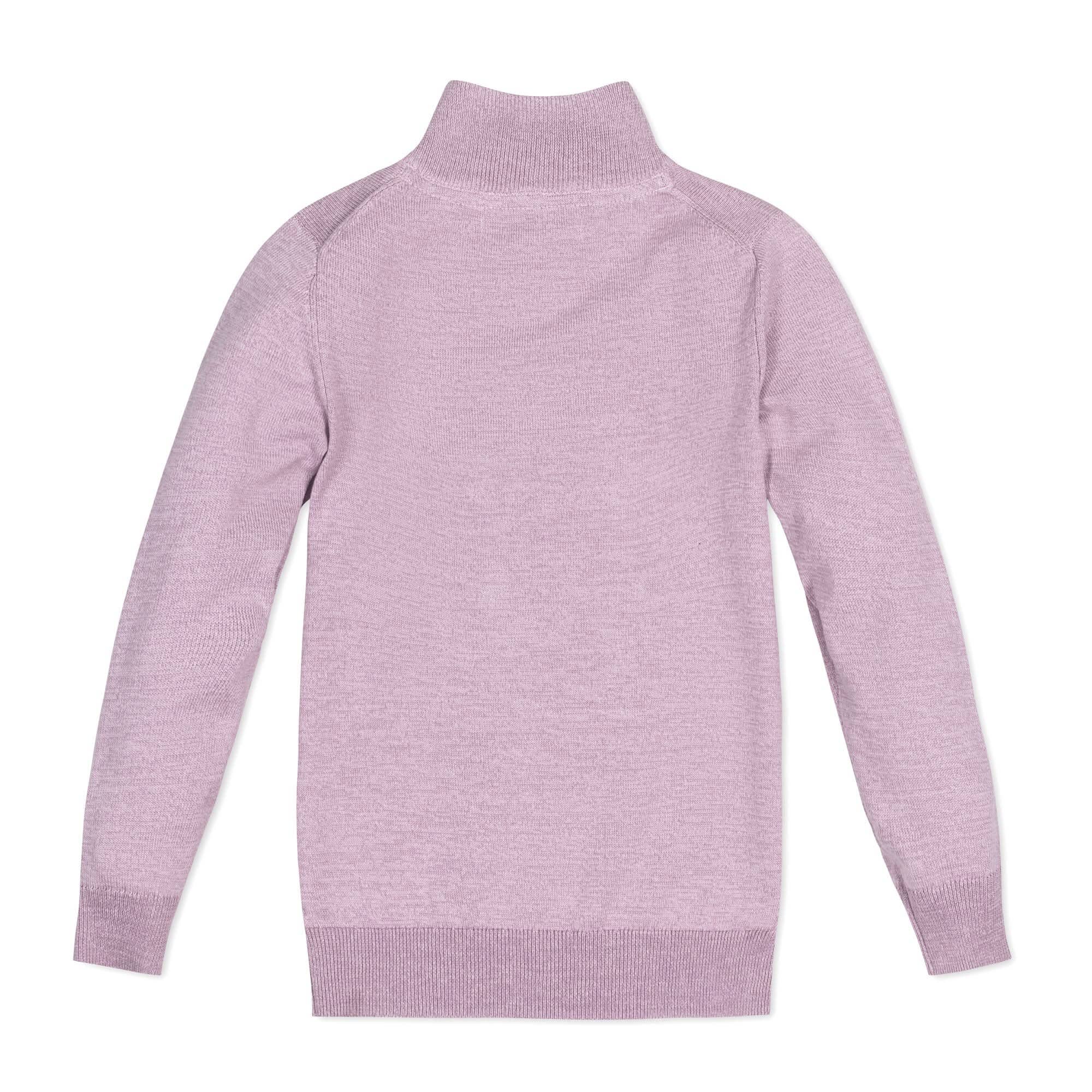 Image of Organic Fine Gauge Half Zip Sweater