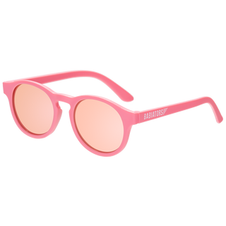 Babiators - Pink Polarized Keyhole Kids Sunglasses with Mirrored Lens: