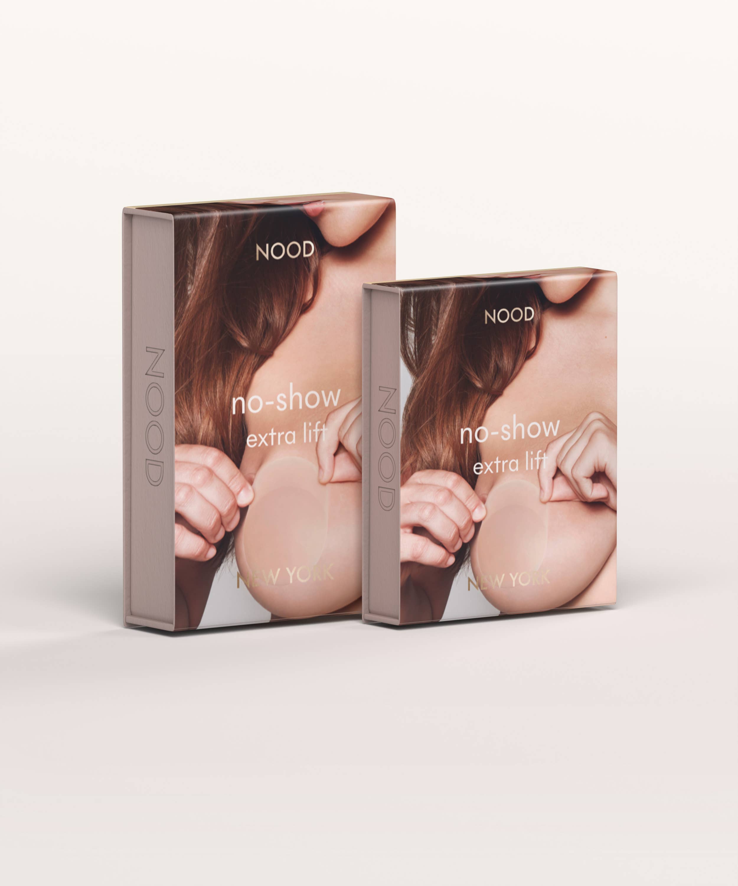 NOOD - No-Show Extra Lift | Reusable Adhesive Lifting Nipple Covers: 4in / No 7 Bronze