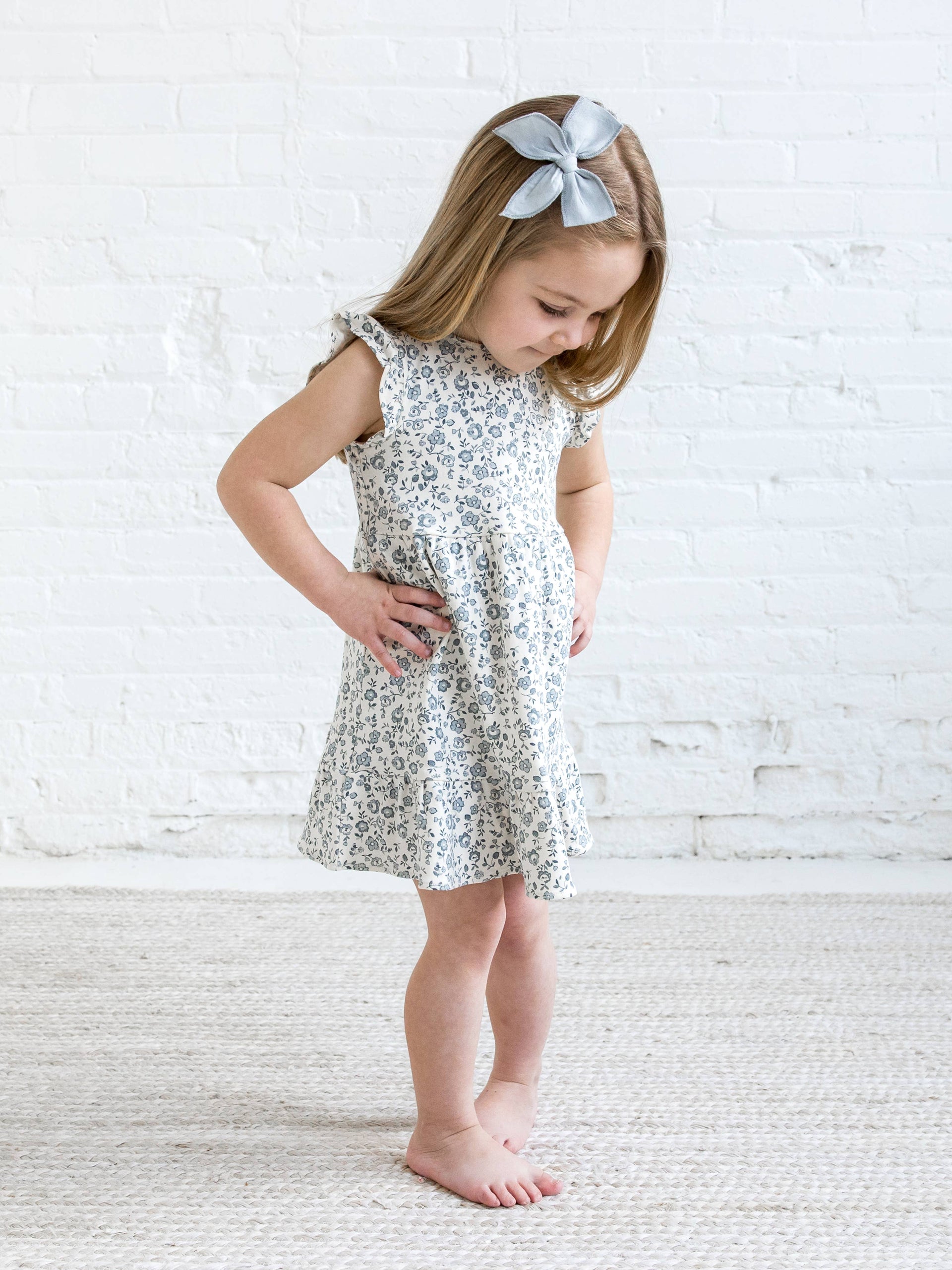 Colored Organics - Organic Baby & Kids Tilly Tiered Dress - Lena Floral: 5T/6